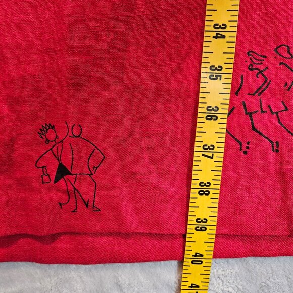 Country Wear Linen midi tank dress blouse set Womens S Red prairie beachy shell - Picture 6 of 13